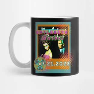 Barebenheimer. Imagined Movie Poster. Barbel - Atomic Summer. Barbenheimageddon 2023. European Release Mug